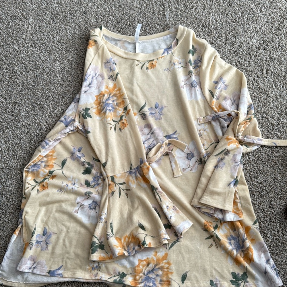 One.Four.three long bell sleeve top